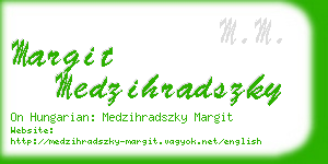margit medzihradszky business card